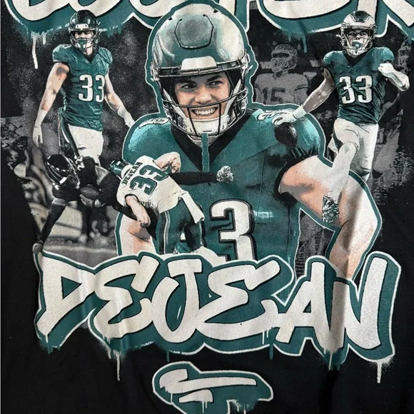 Nike Black Philadelphia Eagles DeJean dri fit T shirt L Never worn!!! - Picture 3 of 3